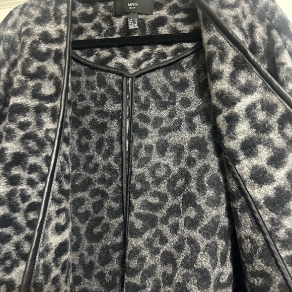 Mango Grey Leopard print coat - Picture 6 of 7